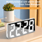LED Digital Alarm Clock With Temperature Display Adjustable Brightness Bedroom Clock 0