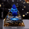 Lapis Lazuli Crystal Sphere Pyramid Set Luxury Blue Gemstone Home Decor 0