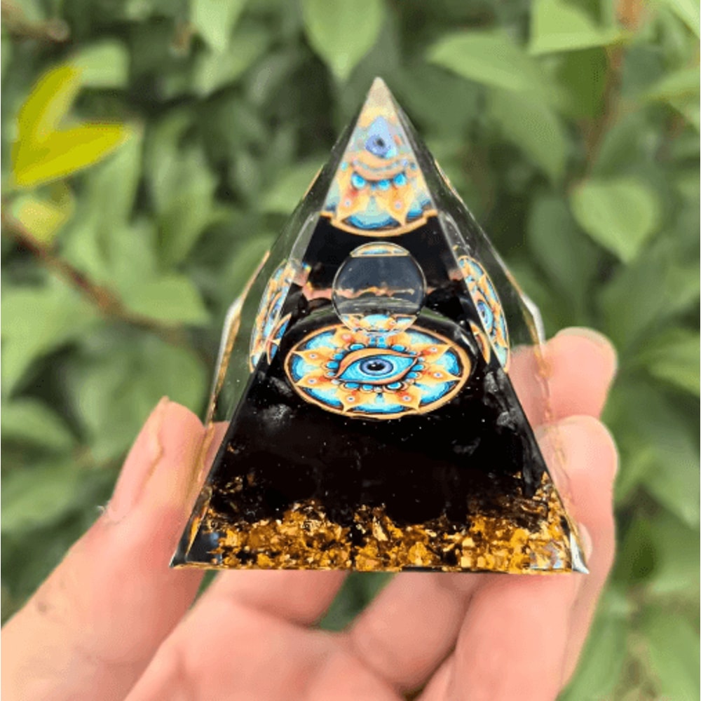 Lapis Lazuli Crystal Sphere Pyramid Set Luxury Blue Gemstone Home Decor 2