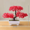 Artificial Bonsai Plant Mini Potted Tree For Desk Home Decor 14