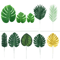 Tropical Palm Leaves Set Artificial Jungle Leaf Decorations For Party Home Styling 14