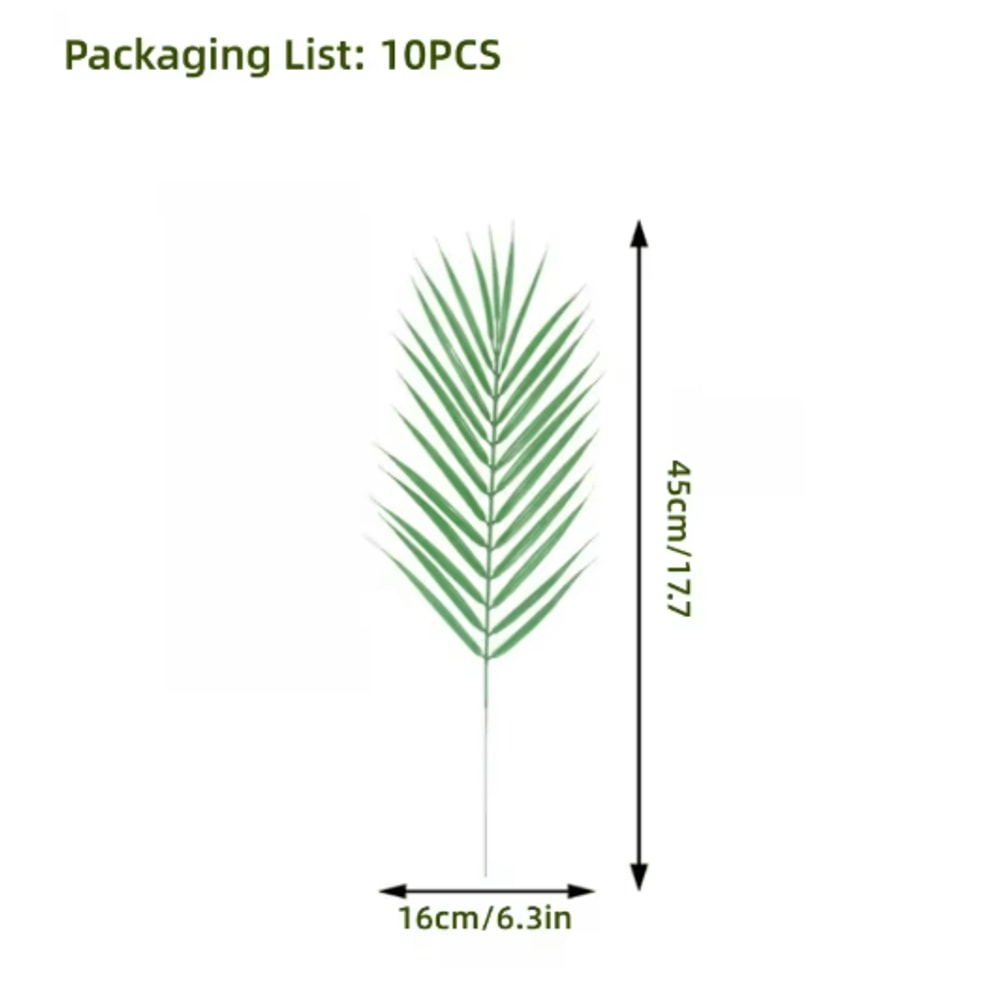 Tropical Palm Leaves Set Artificial Jungle Leaf Decorations For Party Home Styling 3