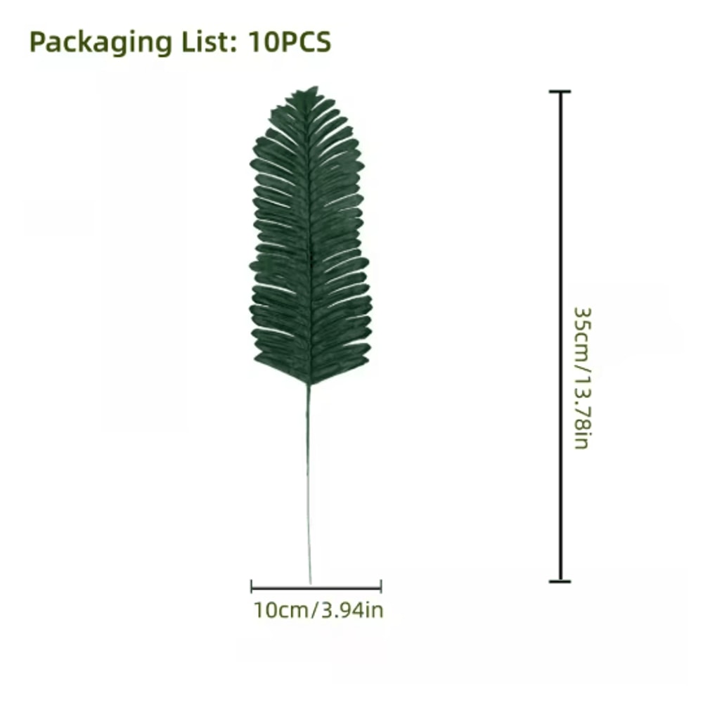 Tropical Palm Leaves Set Artificial Jungle Leaf Decorations For Party Home Styling 5