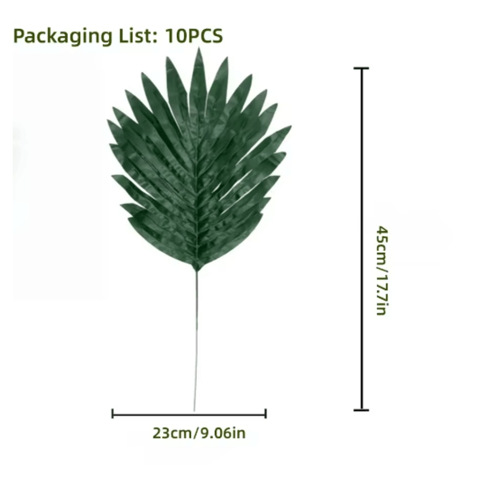 Tropical Palm Leaves Set Artificial Jungle Leaf Decorations For Party Home Styling 7