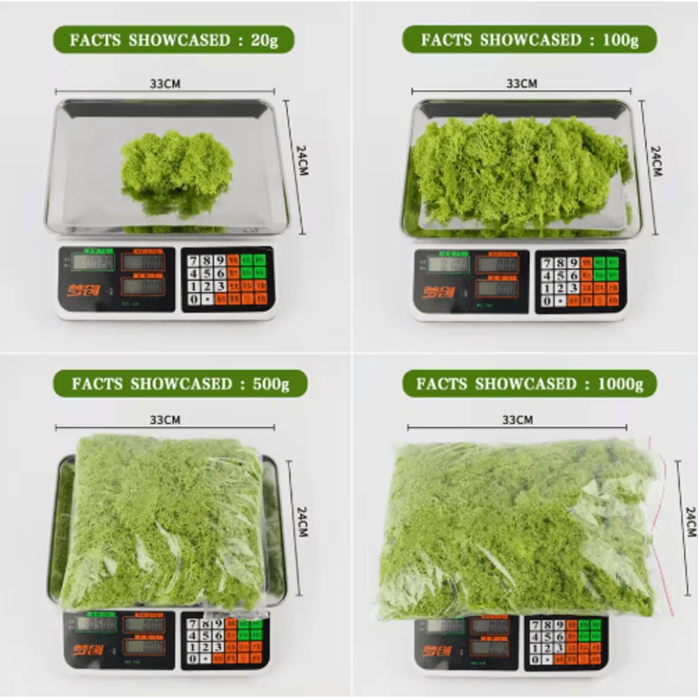 Artificial Moss Grass Mini Landscape Fake Greenery For DIY Home Decor 10