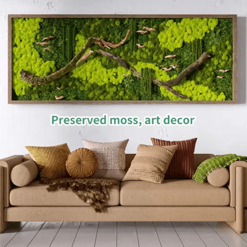 Artificial Moss Grass Mini Landscape Fake Greenery For DIY Home Decor 8