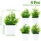 Mini Artificial Bonsai Plant Set Small Potted Greenery For Home Event Decor 9