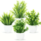 Mini Artificial Bonsai Plant Set Small Potted Greenery For Home Event Decor 12