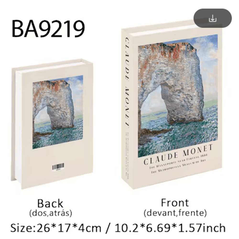 Van Gogh Monet Picasso Decorative Book Storage Box Luxury Hidden Storage Decor 1
