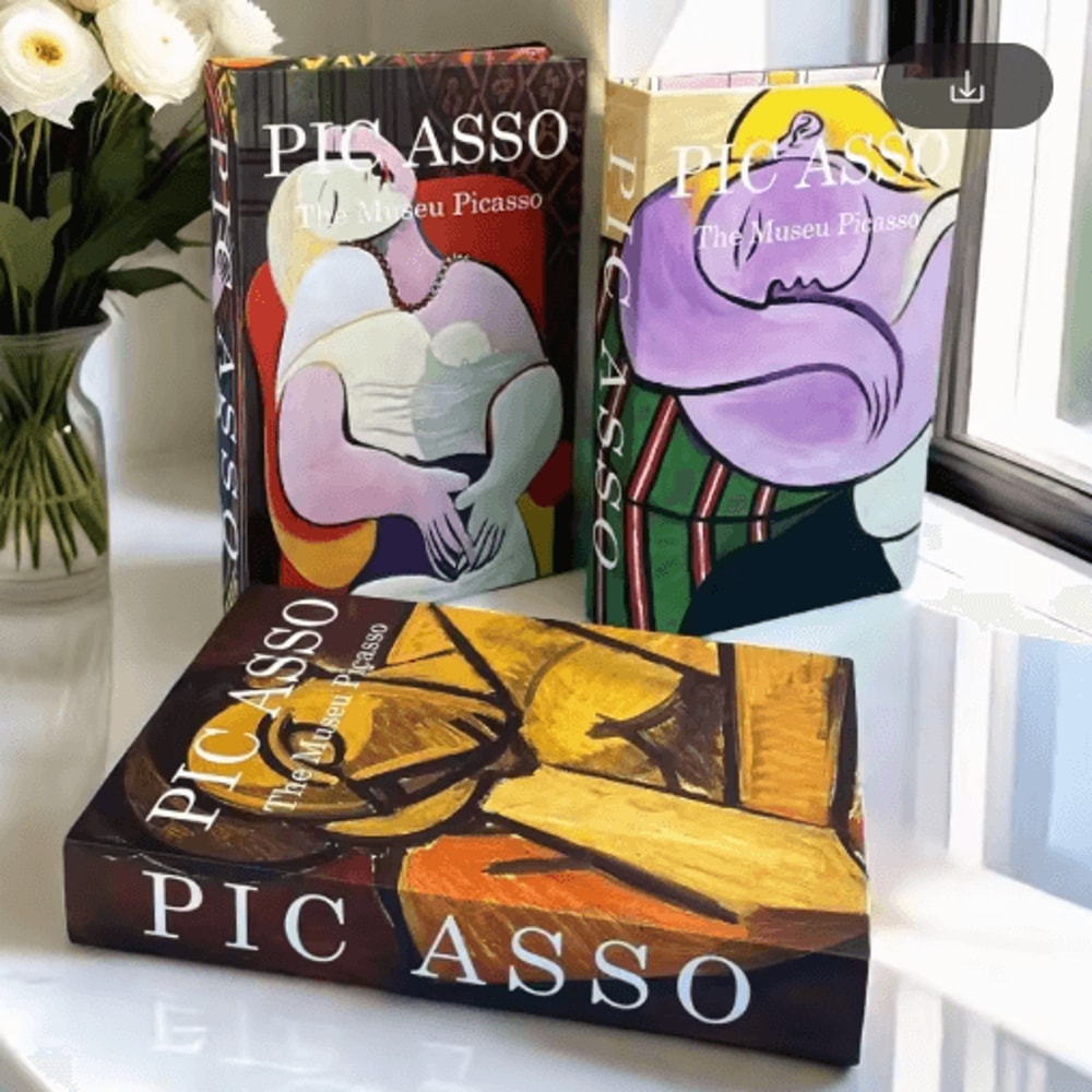 Van Gogh Monet Picasso Decorative Book Storage Box Luxury Hidden Storage Decor 28