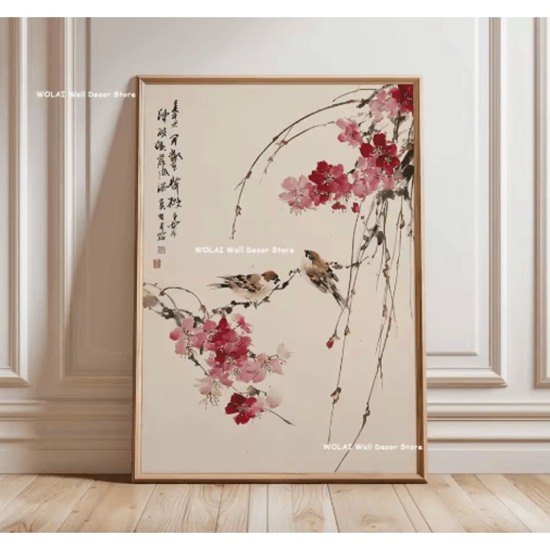 Japanese Koi Fish Zen Canvas Wall Art Forest Sun Abstract Peaceful Decor 20