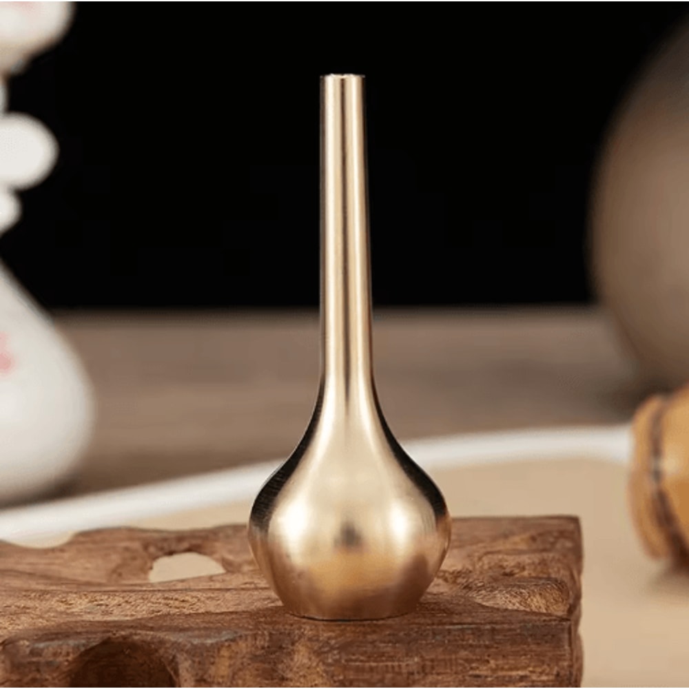 Striped Decorative Flower Vase Modern CeramicLook Small Vase For Home Display 4