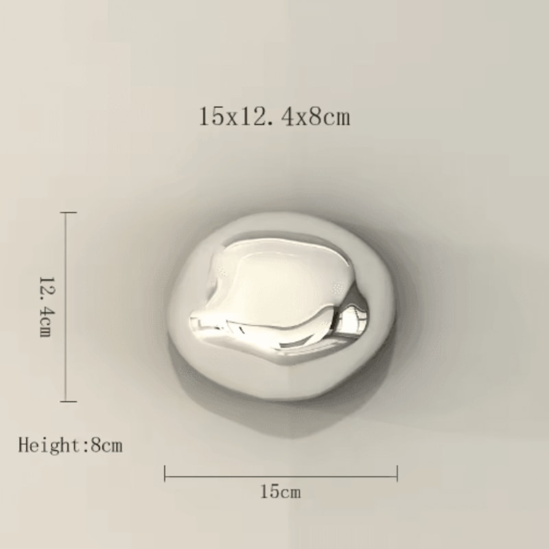 3D Simulation Stone Wall Pendant Modern Electroplated Wall Hanging Decor 3