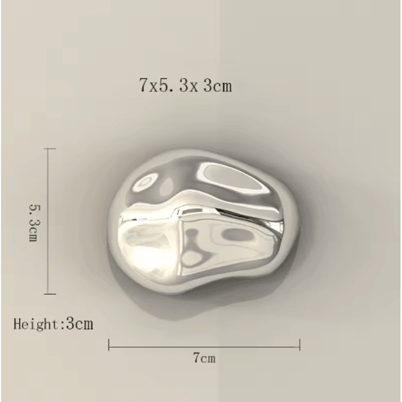 3D Simulation Stone Wall Pendant Modern Electroplated Wall Hanging Decor 7