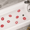 Red Lip Print Wall Sticker Bold SelfAdhesive Decor For Bedroom Bathroom 2