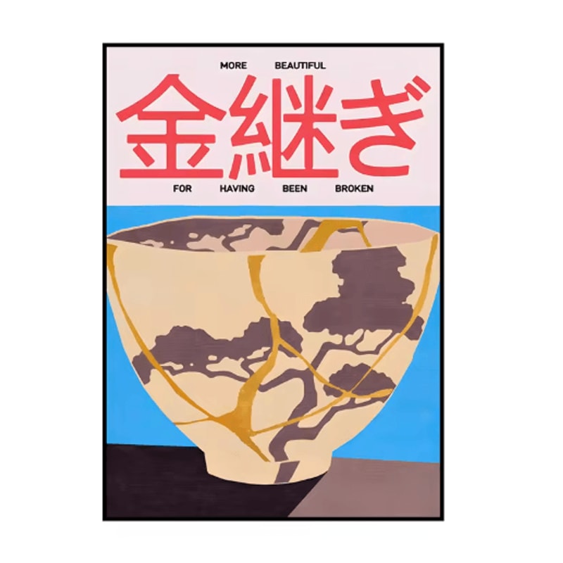 Japanese Retro Koi Canvas Poster Frameless Abstract Wall Art For Home Decor 3