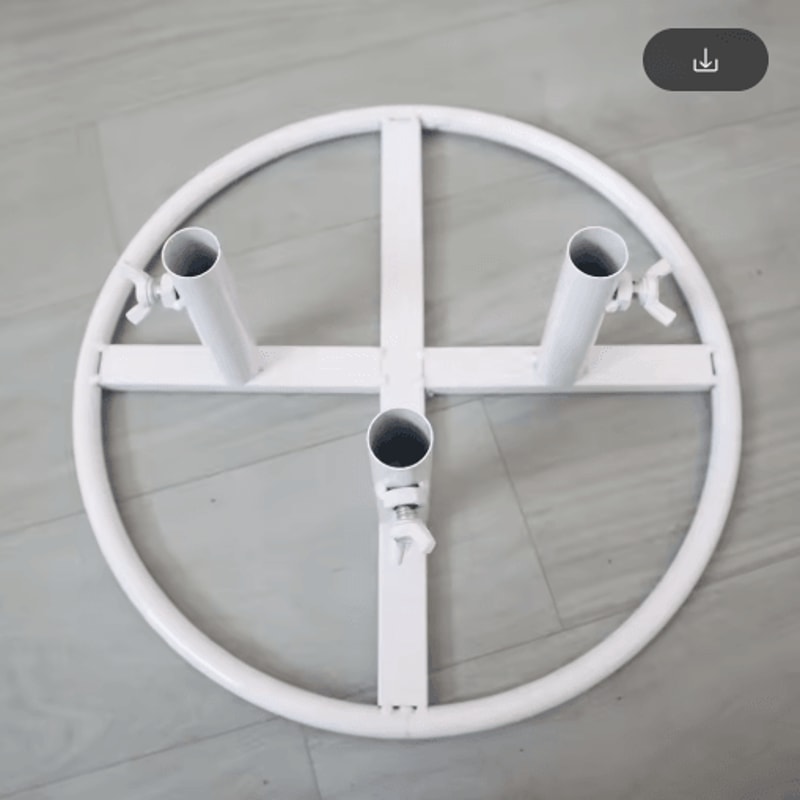 63Inch Floor Standing Flower Pole Stand Giant Paper Flower Display Base For Weddings Events 0