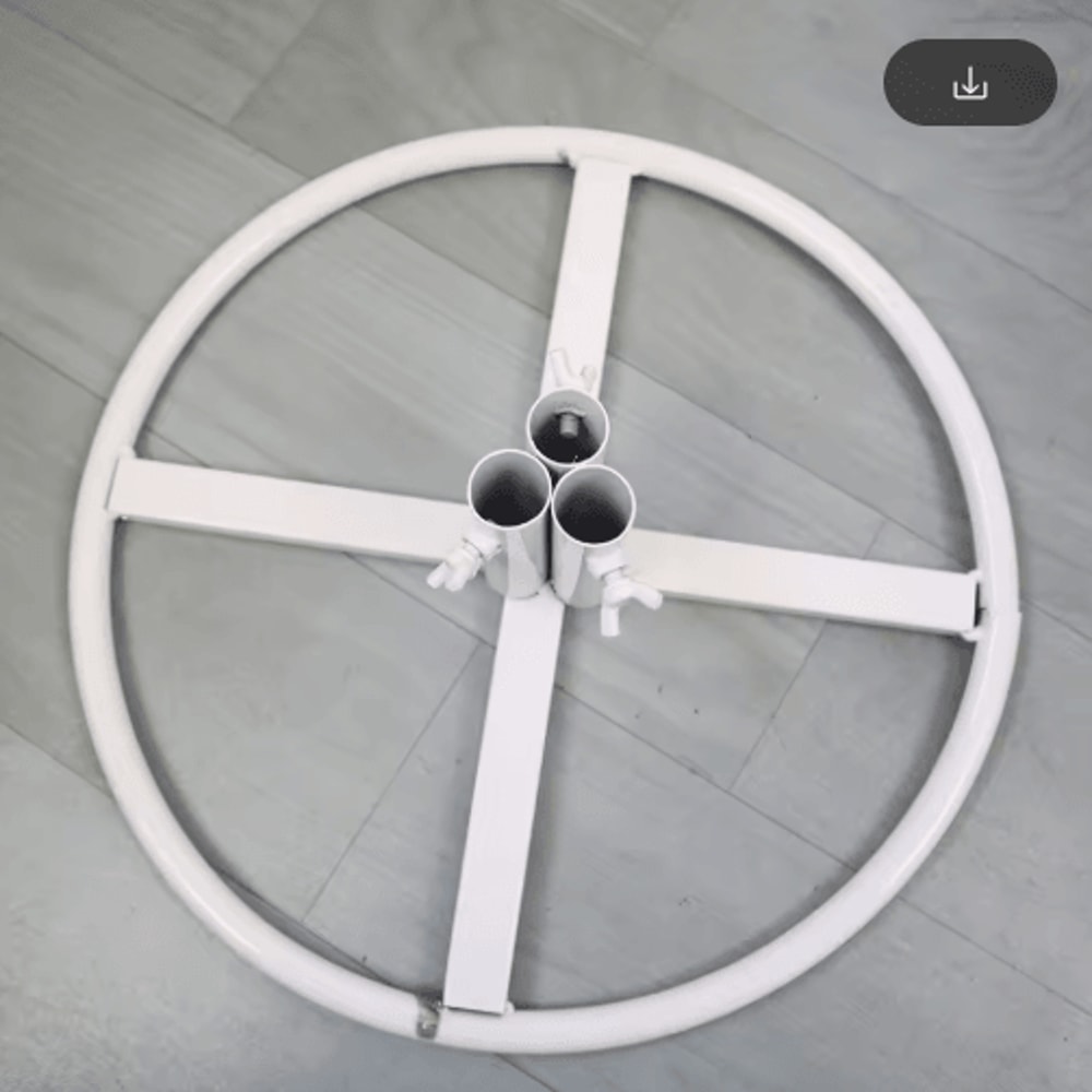 63Inch Floor Standing Flower Pole Stand Giant Paper Flower Display Base For Weddings Events 10