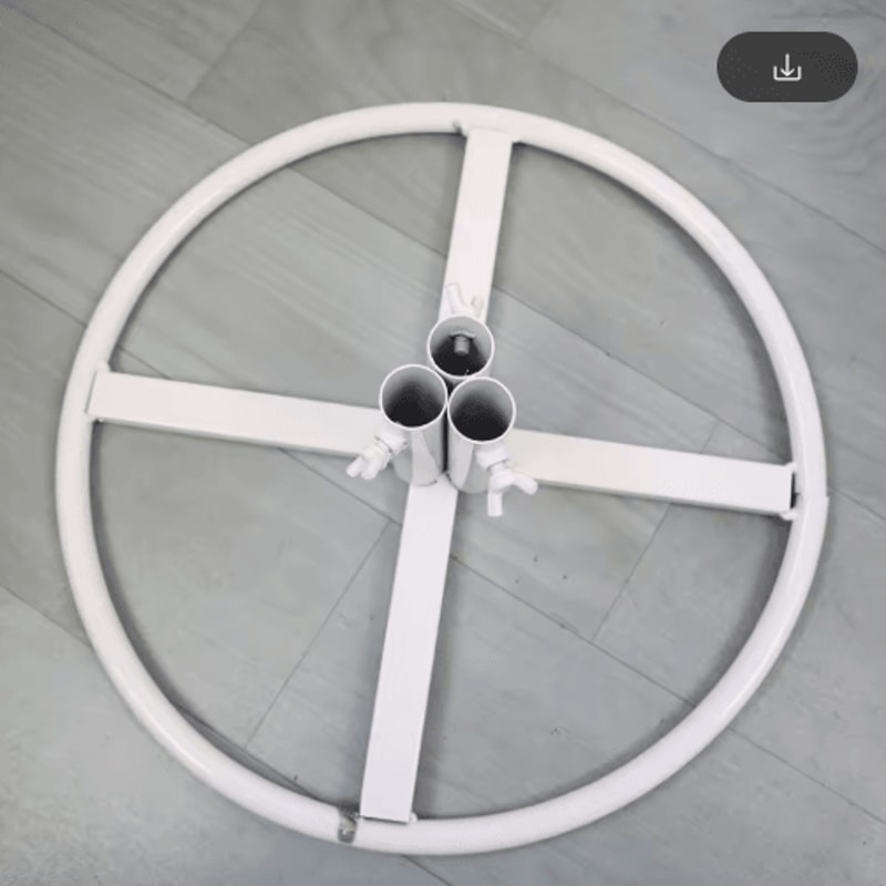 63Inch Floor Standing Flower Pole Stand Giant Paper Flower Display Base For Weddings Events 10