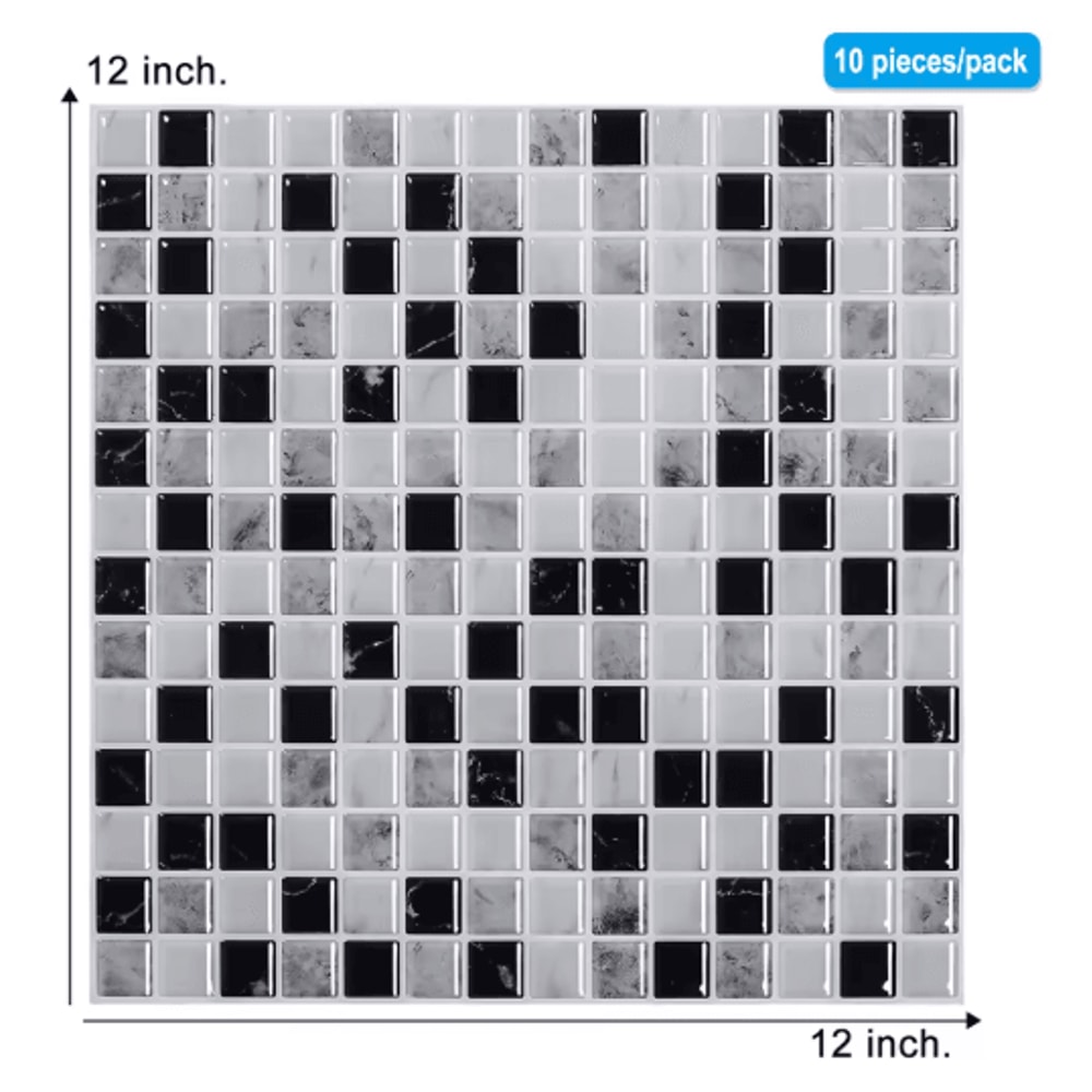 3D Peel And Stick Backsplash Tiles Waterproof SelfAdhesive Kitchen Wall Stickers 5