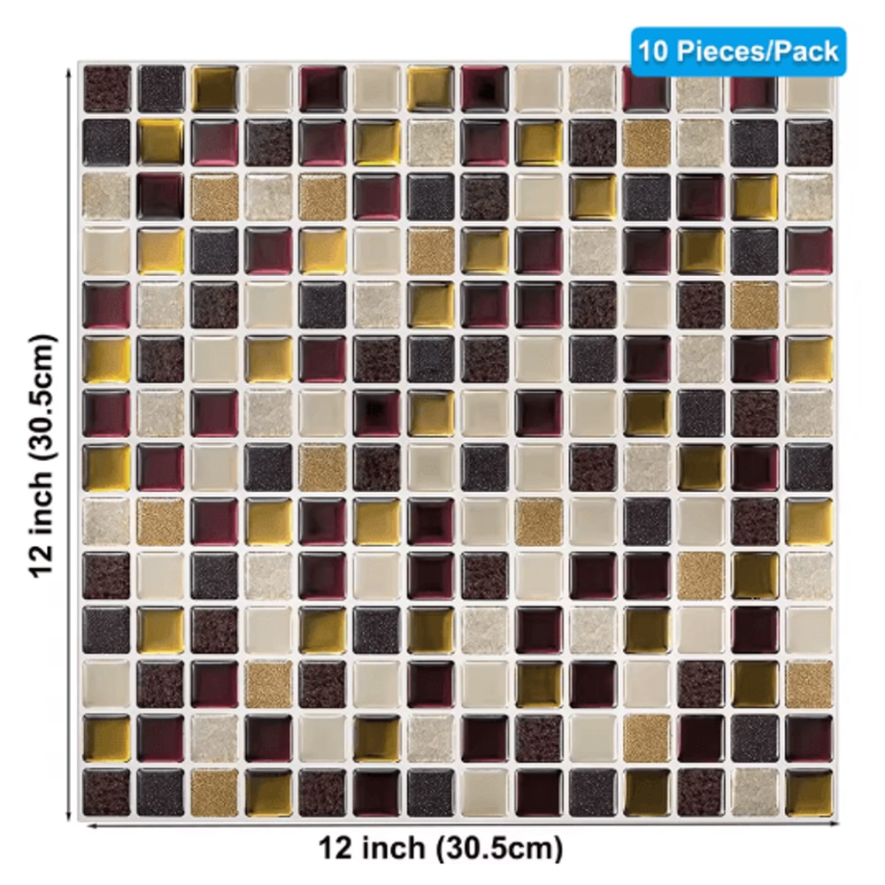3D Peel And Stick Backsplash Tiles Waterproof SelfAdhesive Kitchen Wall Stickers 6