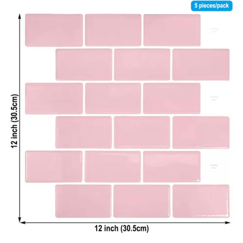 3D Peel And Stick Backsplash Tiles Waterproof SelfAdhesive Kitchen Wall Stickers 13