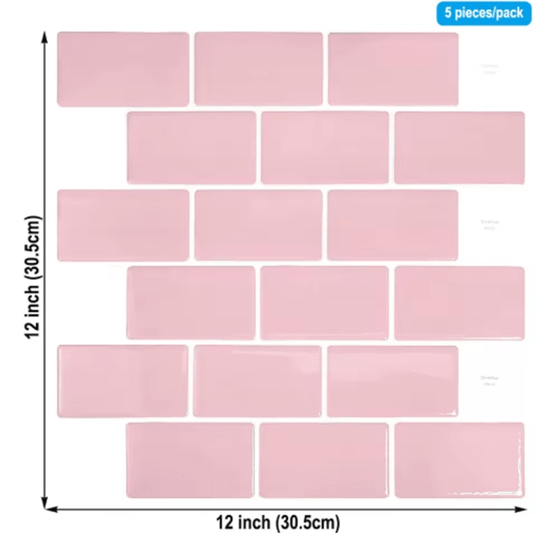 3D Peel And Stick Backsplash Tiles Waterproof SelfAdhesive Kitchen Wall Stickers 13