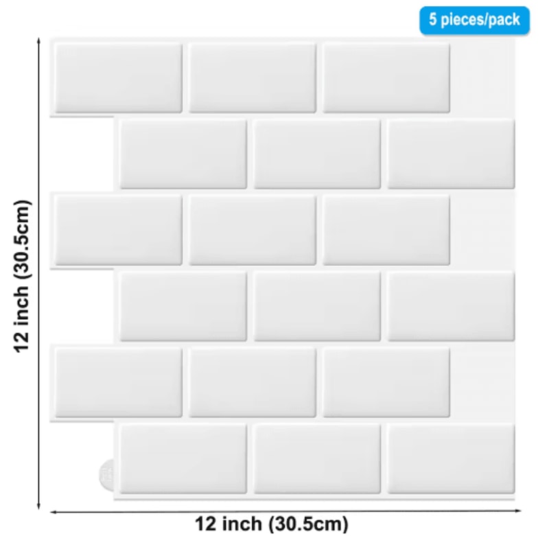 3D Peel And Stick Backsplash Tiles Waterproof SelfAdhesive Kitchen Wall Stickers 18