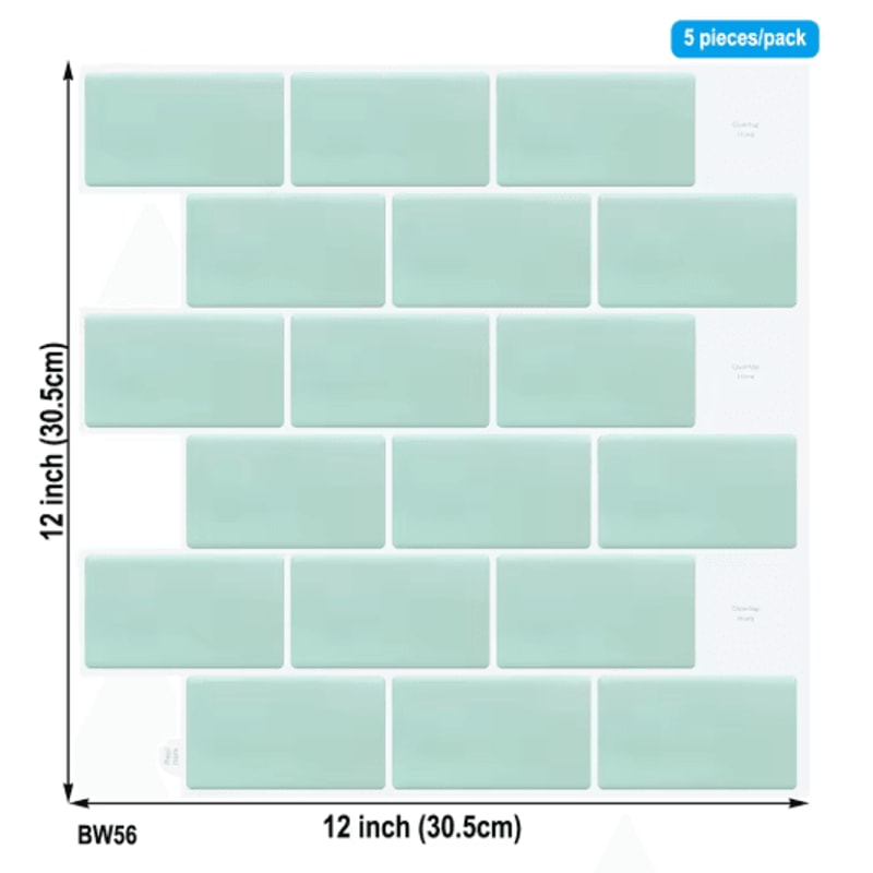 3D Peel And Stick Backsplash Tiles Waterproof SelfAdhesive Kitchen Wall Stickers 19