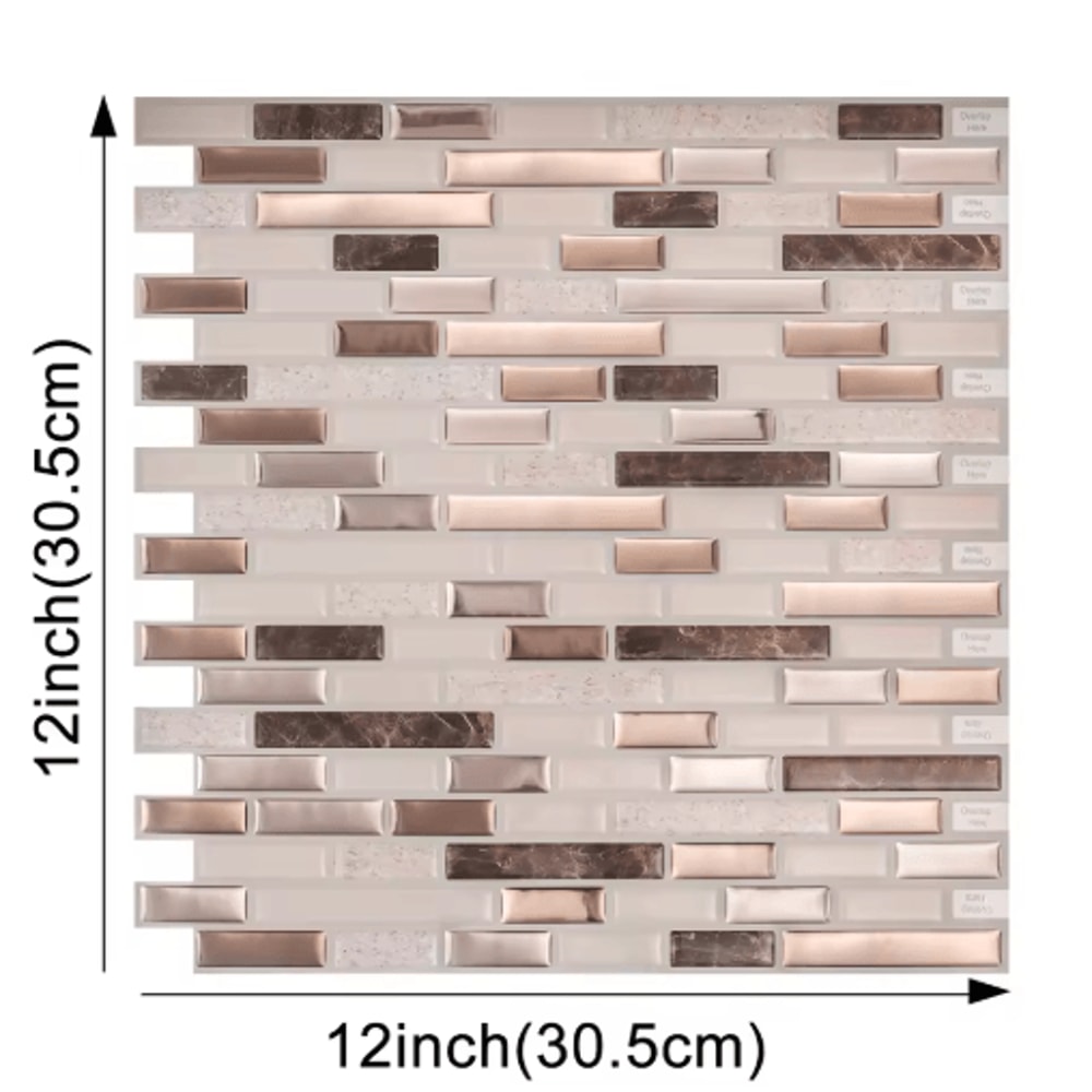 3D Peel And Stick Backsplash Tiles Waterproof SelfAdhesive Kitchen Wall Stickers 21