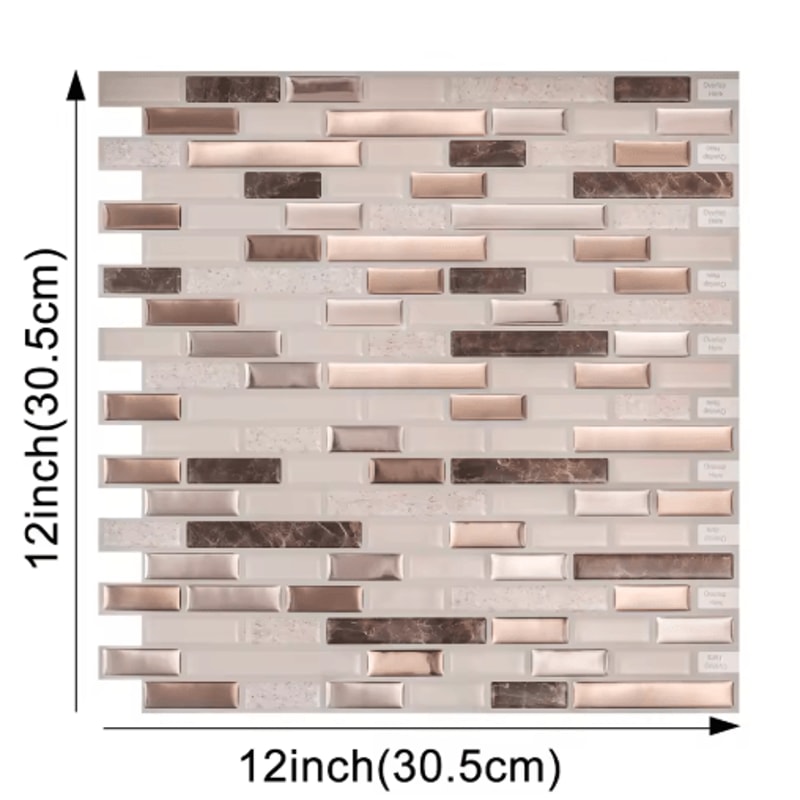 3D Peel And Stick Backsplash Tiles Waterproof SelfAdhesive Kitchen Wall Stickers 21