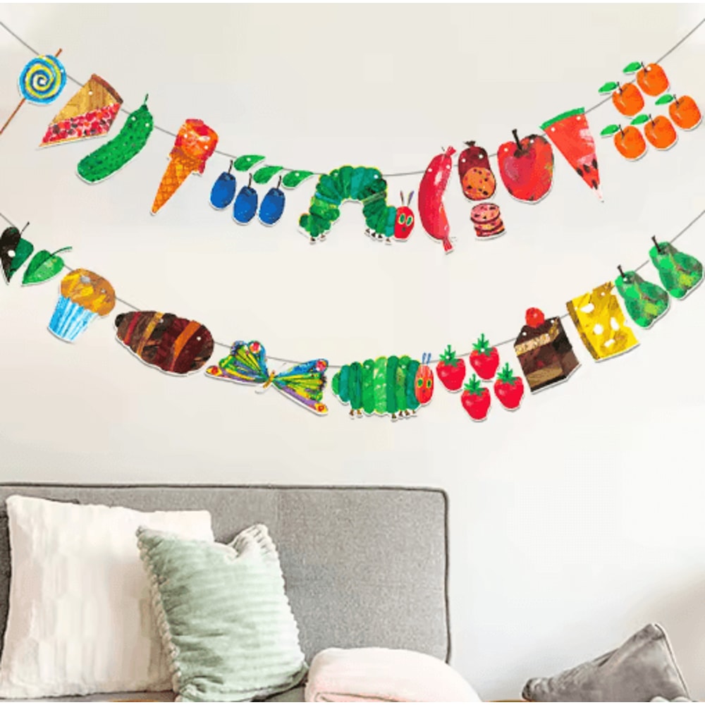 Hungry Caterpillar Classroom Decoration Banner Storybook Party Wall Decor Set 5