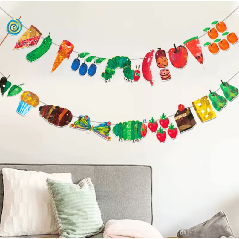 Hungry Caterpillar Classroom Decoration Banner Storybook Party Wall Decor Set 5