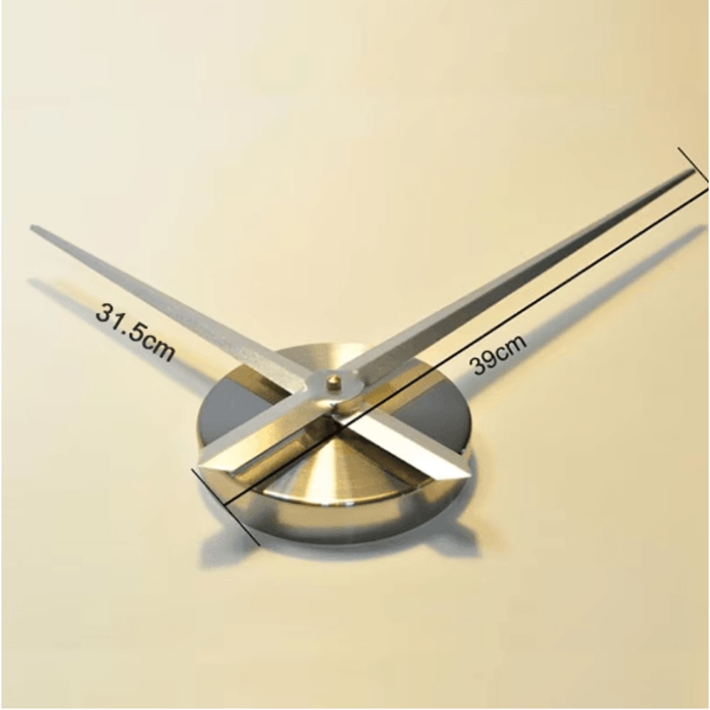 DIY 3D Large Wall Clock Kit Modern Quartz Mechanism With Big Clock Hands 6