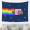 Nyan Cat Pixel Art Tapestry Retro Gaming Wall Hanging Decor 1