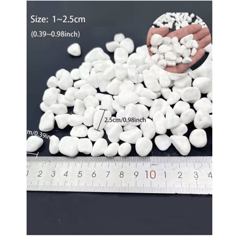 Natural Decorative Garden Pebbles Aquarium Gravel Succulent Bonsai Stones 100500g 6