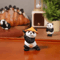 Mini Panda Figurine Decor Cute Kung Fu Panda Statue For Desk Garden Bonsai 2