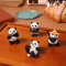 Mini Panda Figurine Decor Cute Kung Fu Panda Statue For Desk Garden Bonsai 0