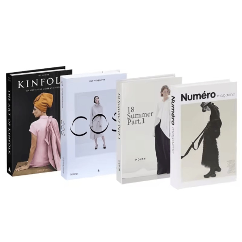 Aesthetic Decorative Fake Books Set Designer Coffee Table Bookshelf Decor 4pcs 3