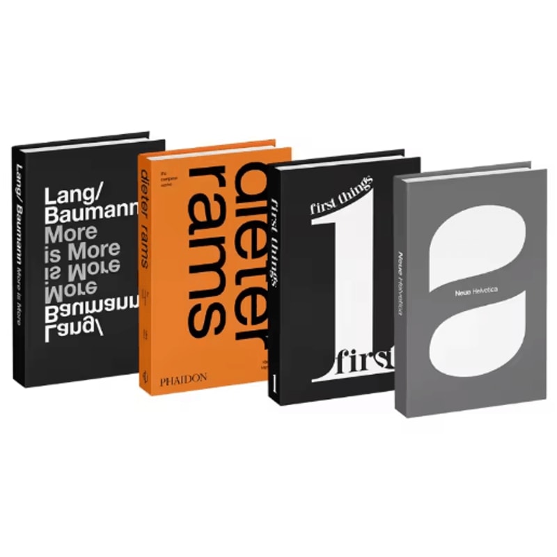 Aesthetic Decorative Fake Books Set Designer Coffee Table Bookshelf Decor 4pcs 8