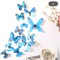 3D Butterfly Wall Stickers Set SelfAdhesive Living Room Home Decor 12pcs 5