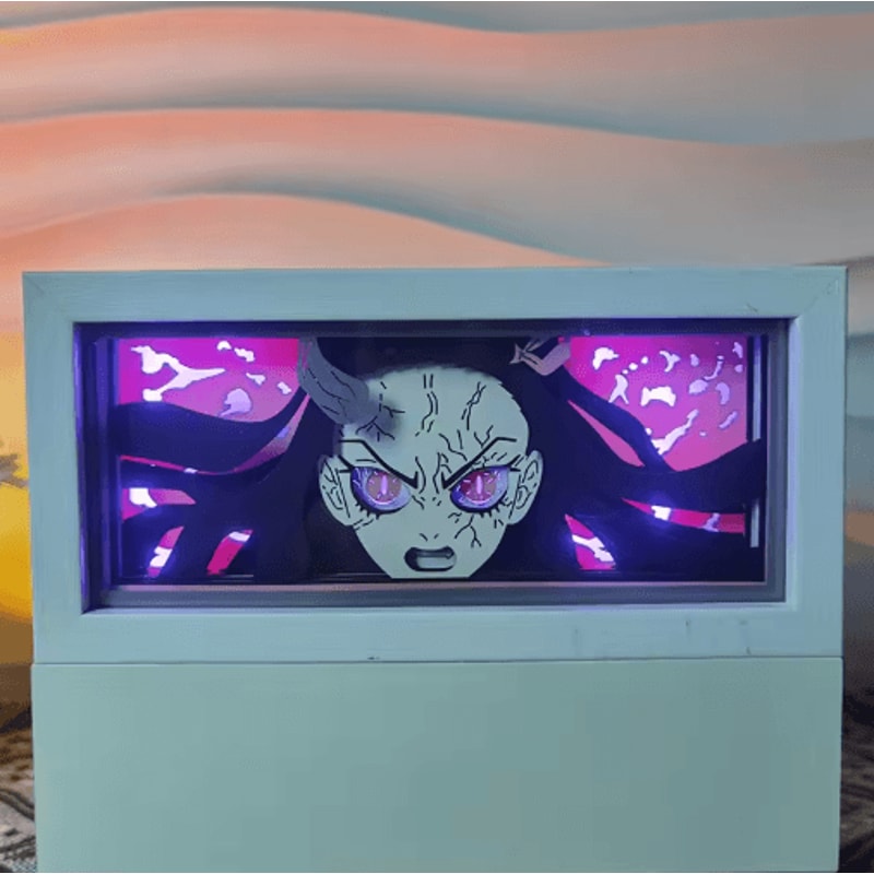 Demon Slayer 3D LED Light Box Tanjiro Anime Night Light Decor 19