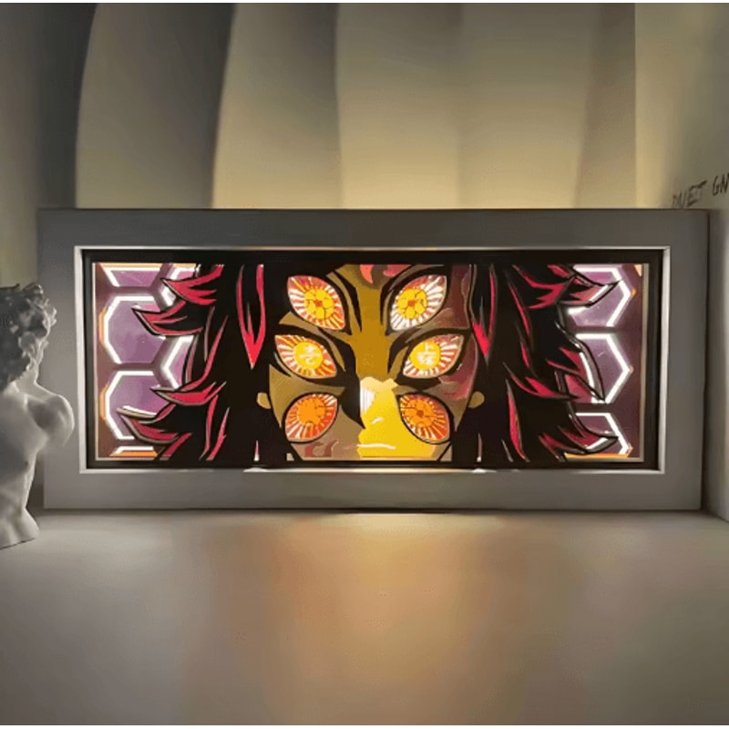 Demon Slayer 3D LED Light Box Tanjiro Anime Night Light Decor 5