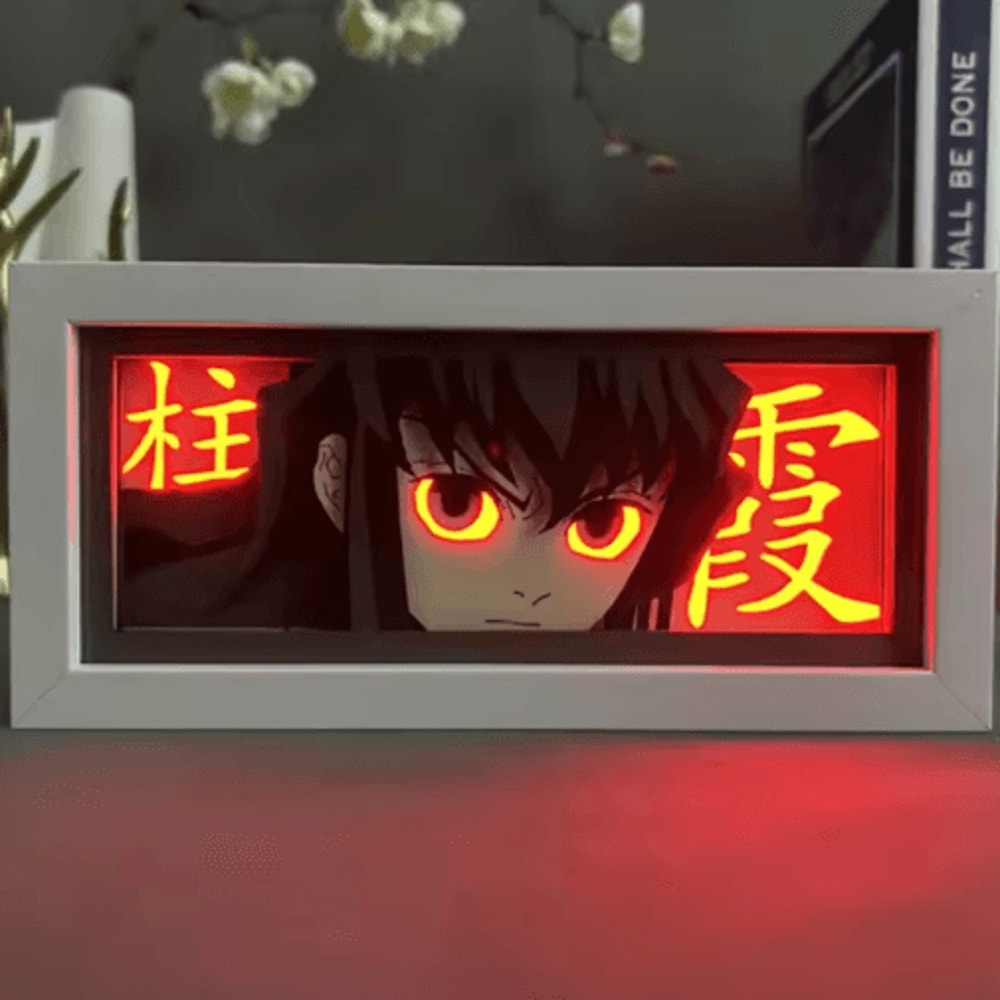 Demon Slayer 3D LED Light Box Tanjiro Anime Night Light Decor 7
