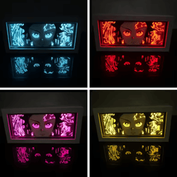 demon slayer 3d led light box – tanjiro anime night light decor