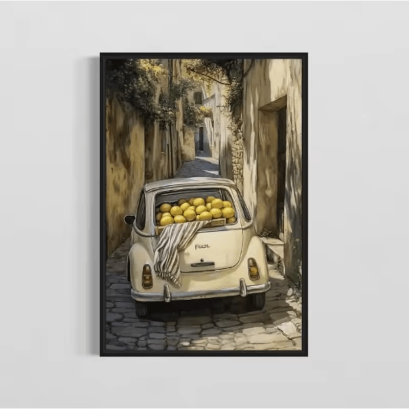 Minimalist Olive Tree Canvas Wall Art Mediterranean Frameless Still Life Poster 13