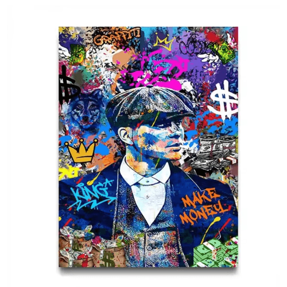 80s Gangster Graffiti Wall Art Retro Urban Street Canvas Poster 3