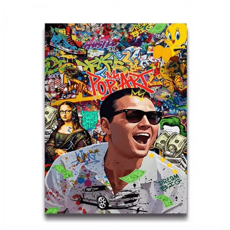 80s Gangster Graffiti Wall Art Retro Urban Street Canvas Poster 5