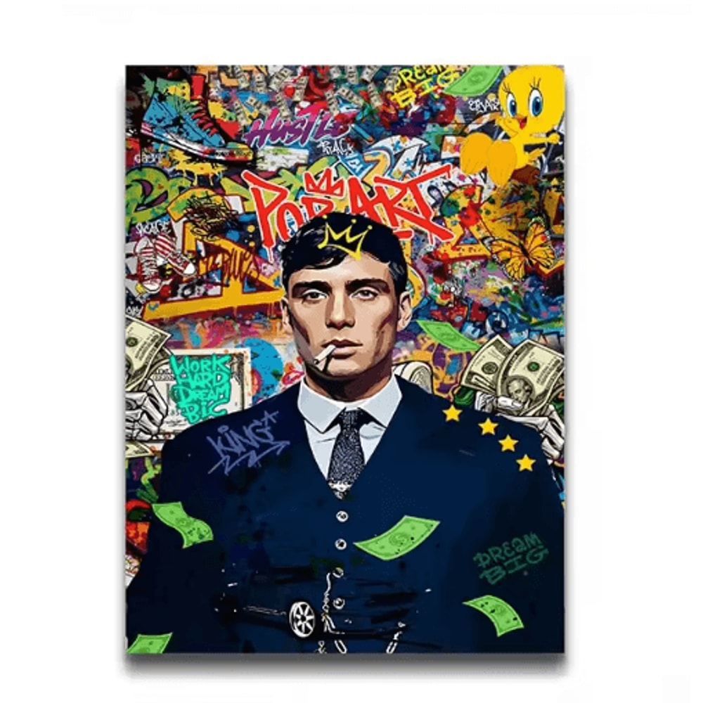 80s Gangster Graffiti Wall Art Retro Urban Street Canvas Poster 7