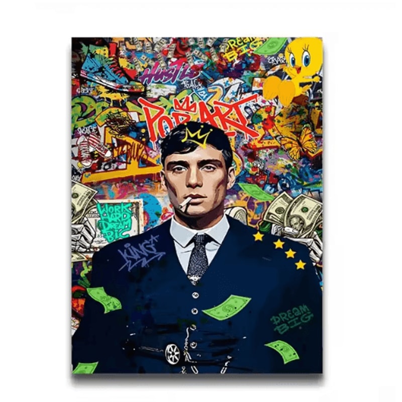 80s Gangster Graffiti Wall Art Retro Urban Street Canvas Poster 7